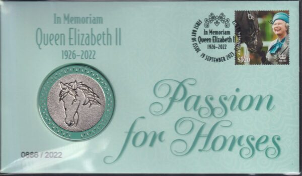 AUSTRALIA - 2022 'QEII - Passion for Horses' Limited Issue Medallion [F0454]