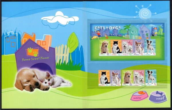 AUSTRALIA - 2004 'CATS AND DOGS' Presentation Folder MINT [F0575]