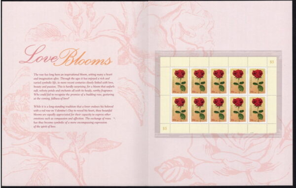 AUSTRALIA - 2007 'LOVE BLOOMS' Presentation Folder MNH [F0558]