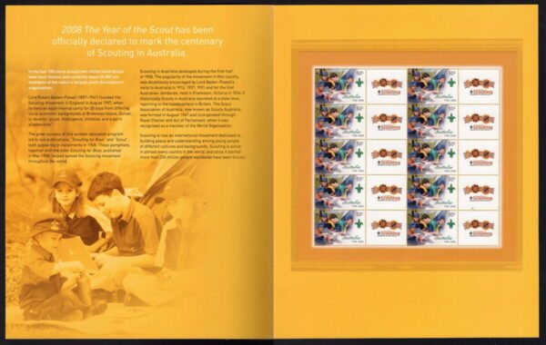 AUSTRALIA - 2008 'AUSTRALIAN SCOUTING' Presentation Folder MINT [F0572]