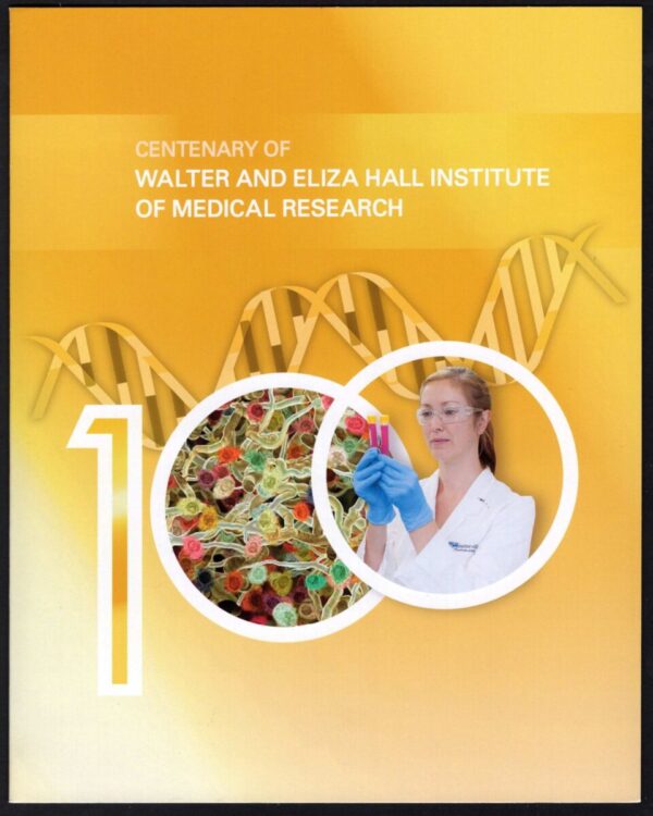 AUSTRALIA - 2015 'CENTENARY OF WALTER AND ELIZA HALL INSTITUTE OF MEDICAL RESEARCH' Presentation Folder MINT [F0562]