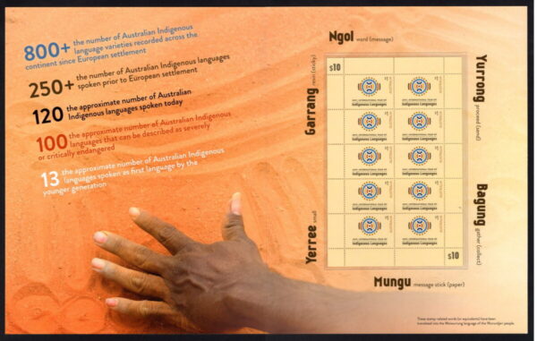 AUSTRALIA - 2019 'INDIGENOUS LANGUAGES' Presentation Folder MINT [F1419]