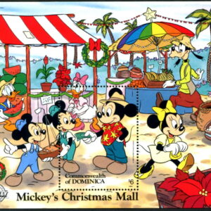 DISNEY - Dominica - 1988 'MICKEY'S CHRISTMAS MALL' Miniature Sheet MNH [F0863]