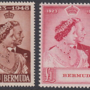 BERMUDA - 1948 'SILVER WEDDING' Set SG 125/26 MNH Cv £45 [F0084]