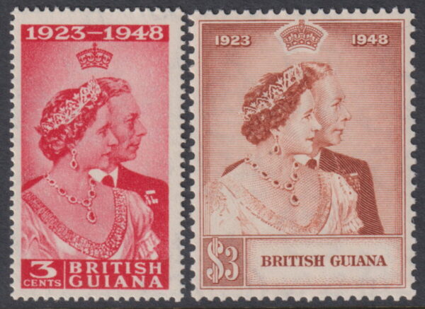 British Guiana - 1948 Silver Wedding Set SG 322/23 MNH Cv £ 22 [F0087]