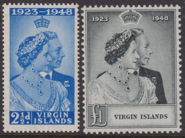 Virgin Islands - 1948 Silver Wedding Set SG 124/25 MNH Cv £ 16 [F0110]