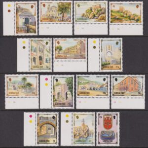 GIBRALTAR - 1993 Set to £5 ARCHITECTURE   SG 695/708 MNH Cv £ 22 [F0111]