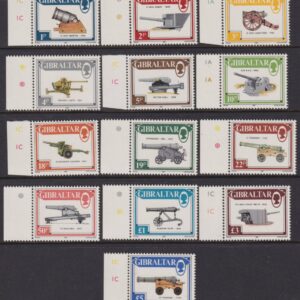 GIBRALTAR - 1987 Part Set to £5 CANNONS  SG 569/81 MNH Cv £ 22 [F0113]