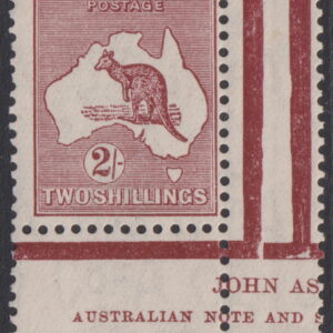 AUSTRALIA  Roos - 1932 CofA Wmk 2/- MAROON  SG 134 MNH Cv £15 [F0210]