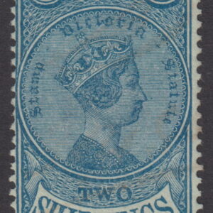 VICTORIA - 1900s 2/- BLUE (Green)  MLH Revenue Stamp [F0225]