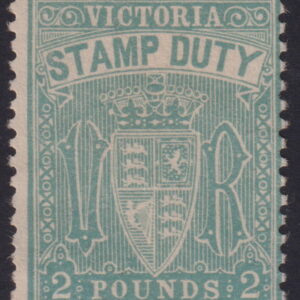 VICTORIA - 1912 £2 BLUE Revenue  MNG Fiscal [F0234]