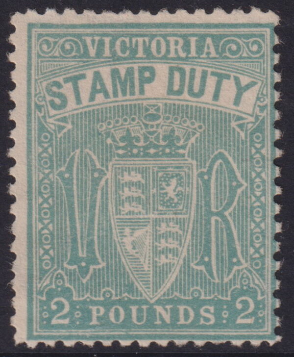 VICTORIA - 1912 £2 BLUE Revenue  MNG Fiscal [F0234]