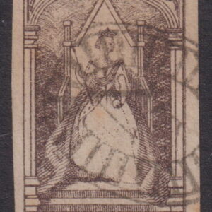 VICTORIA - 1854 2d VIOLET-BLACK  SG 20 FU Cv £50 [F0243]