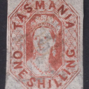 TASMANIA - 1858 1/- VERMILION  SG 41 MH Cv £950 [F0271]