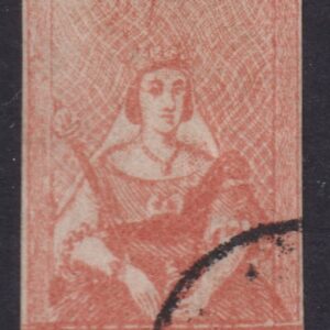 VICTORIA - 1851 1d Reddish BROWN  SG 12 Used Cv £180 [F0282]