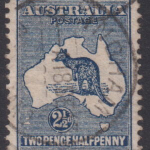 AUSTRALIA  Roos - 1913 1st Wmk 2½ INDIGO variety  SG 9 VFU Cv $400 [F0482]