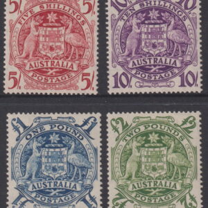 AUSTRALIA   - 1949 Set to £2 ARMS  SG 224a/d MNH Cv £140 [F0491]