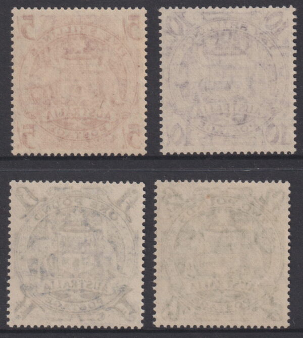 AUSTRALIA   - 1949 Set to £2 ARMS  SG 224a/d MNH Cv £140 [F0491]