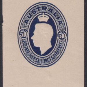 AUSTRALIA   - 1946 KGVI 5/10d BLUE 'Food for UK' Label    MLH [F0503]