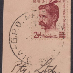 AUSTRALIA   - 1949 2½d Henry Lawson Unlisted Variety  SG 231 Used Cv 0 [F0508]