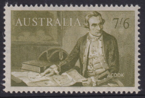 AUSTRALIA - 1964 7/6d COOK Navigator  SG 357 MNH Cv £20 [F0519]