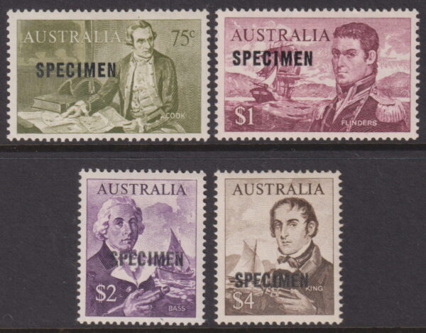 AUSTRALIA 1966 to $4 Navigator + 15mm Specimens SG 400/03s MNH Cv $260 [F0524]