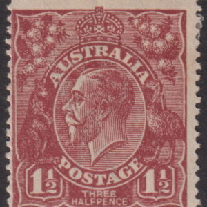 AUSTRALIA  KGV Heads - 1919  Single Wmk 1½ RED-BROWN  SG 59 MLH Cv £11 [F0528]