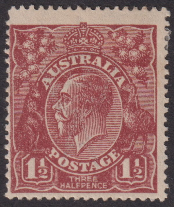 AUSTRALIA  KGV Heads - 1919  Single Wmk 1½ RED-BROWN  SG 59 MLH Cv £11 [F0528]