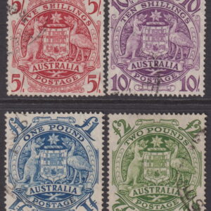 AUSTRALIA   - 1949 Set to £2 ARMS  SG 224a/d FU Cv £20 [F0538]