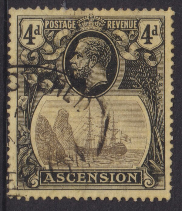 ASCENSION - 1924 4d 'GREY & BLACK'  SG 15 FU Cv £95 [F0726]