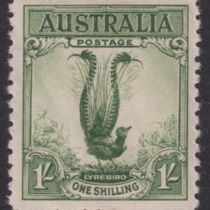 AUSTRALIA  - 1932 1/- 'LYREBIRD'  SG 140 MH Cv £45 [F0732]