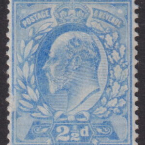 GREAT BRITAIN - 1902 2½d 'ULTRAMARINE'  SG 230 MLH Cv £20 [F0749]