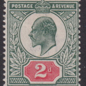 GREAT BRITAIN - 1906 2d 'GREY-GREEN & CARMINE'  SG 226 MH Cv £85 [F0751]