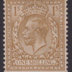 GREAT BRITAIN - 1924 1/- 'BISTRE BROWN'  SG 429 MH Cv £22 [F0754]