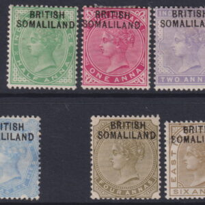 SOMALILAND - 1903 Part Set to 6A 'OLIVE BISTRE'  SG 1//7 MH Cv £24 [F0769]