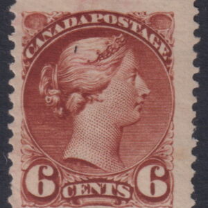 CANADA - 1889 6c 'DEEP CHESTNUT'  SG 107 MH Cv £50 [F0771]