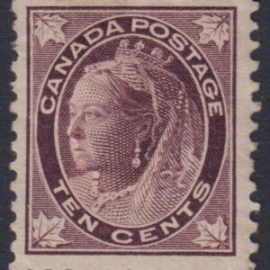 CANADA - 1897 10c 'BROWNISH PURPLE'  SG 149 MH Cv £140 [F0773]