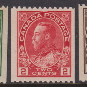 CANADA - 1912 Set to 3d 'BROWN'  SG 217/218a MVLH Cv £80 [F0785]