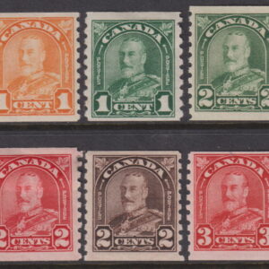 CANADA - 1930 Set to 3C 'SCARLET'  SG 304/309 MLH Cv £45 [F0792]