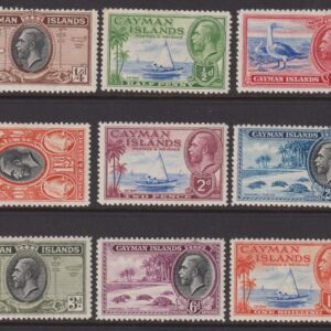 CAYMAN ISLANDS 1921 Set to 1/- ULTRAMARINE & ORANGE SG 94-104 MLH Cv £30 [F0795]