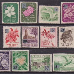 NORFOLK ISLAND - 1966 Set to $1 on 10/- 'EMERALD'  SG 60/71 MNH Cv £10 [F0811]