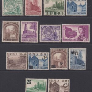 NORFOLK ISLAND - 1953 Part Set to 5/- 'SEPIA  SG 13//40 MNH Cv £50 [F0816]