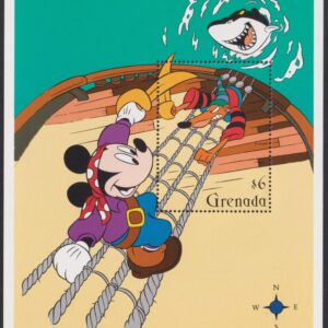 DISNEY - 1995 'MICKEY'S HIGH SEA ADVENTURE' Miniature Sheet MNH [F0858]