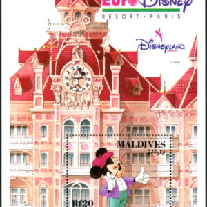 DISNEY - Maldives - 1992 'OPENING OF EURO DISNEY WITH MICKEY MOUSE' Miniature Sheet MNH [F0930]