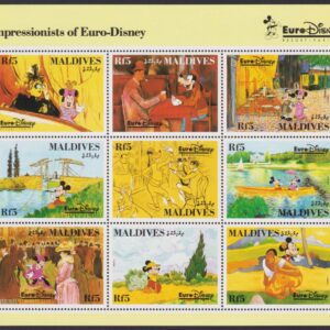 DISNEY - Maldives - 1992 'OPENING OF EURO DISNEY' Sheetlet MNH [F0834]