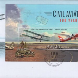 AUSTRALIA - 2020 'CIVIL AVIATION' Miniature Sheet First Day Cover [F1007]