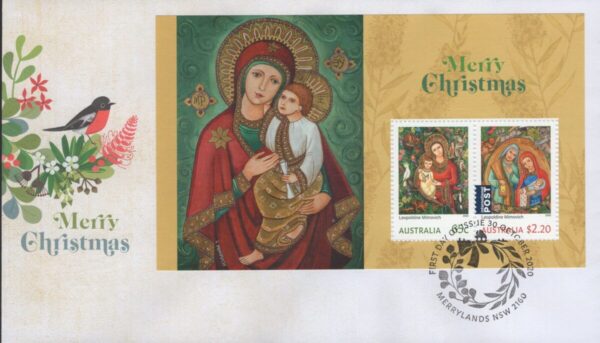 AUSTRALIA - 2020 'MERRY CHRISTMAS' Miniature Sheet First Day Cover [F1010]
