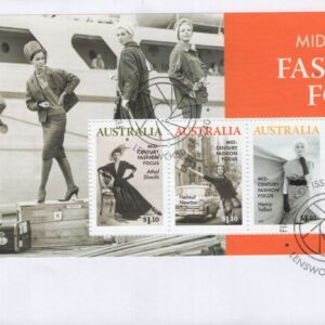 AUSTRALIA - 2020 'MID-CENTURY FASHION FOCUS' Miniature Sheet First Day Cover [F1012]