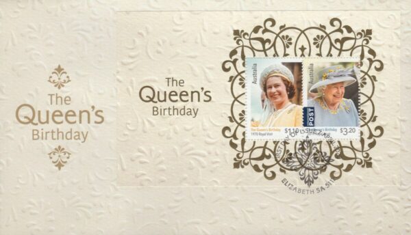 AUSTRALIA - 2020 'QEII BIRTHDAY' Miniature Sheet First Day Cover [F0990]