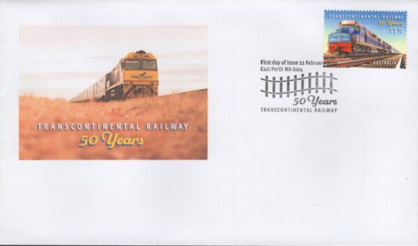 AUSTRALIA - 2020 'TRANSCONTINENTAL RAILWAY 50 YEARS' First Day Cover [F0992]